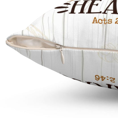 They Broke Bread In Their Homes Acts 246 Niv Bible Verse Pillow