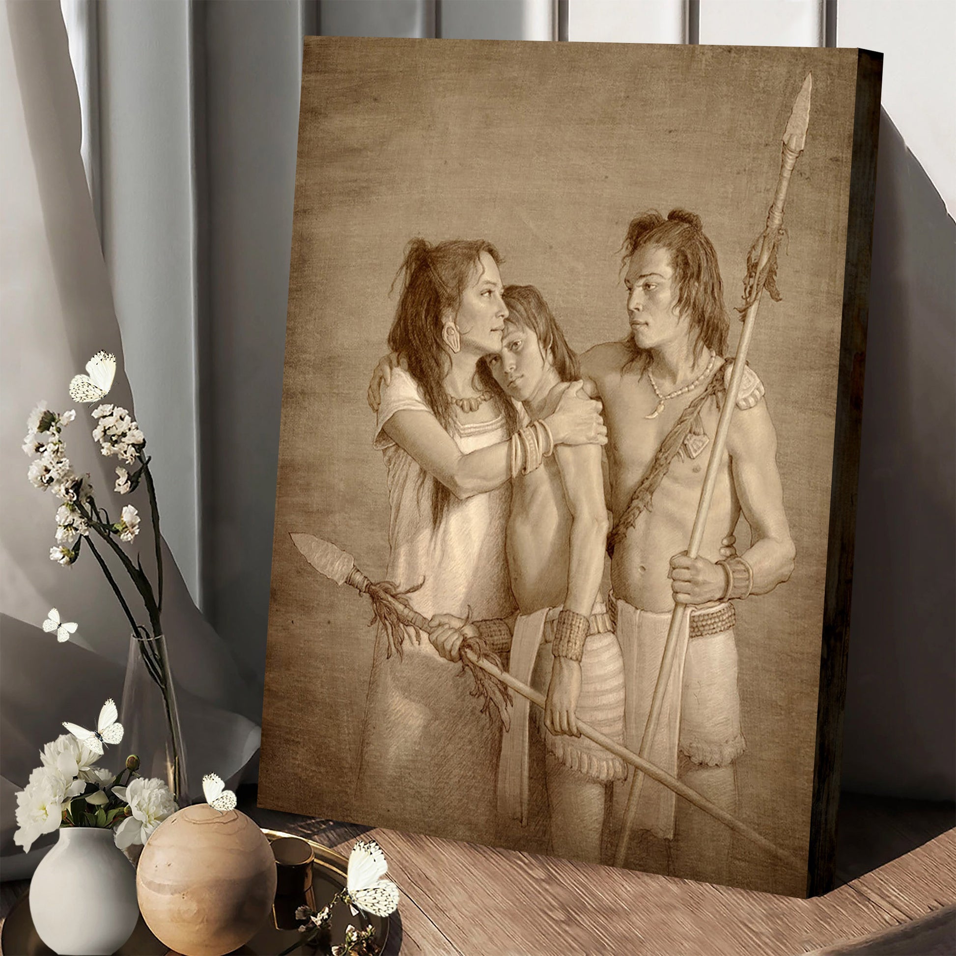 They Did Not Doubt (Sepia) Canvas Pictures - Jesus Christ Canvas Art - Christian Wall Art
