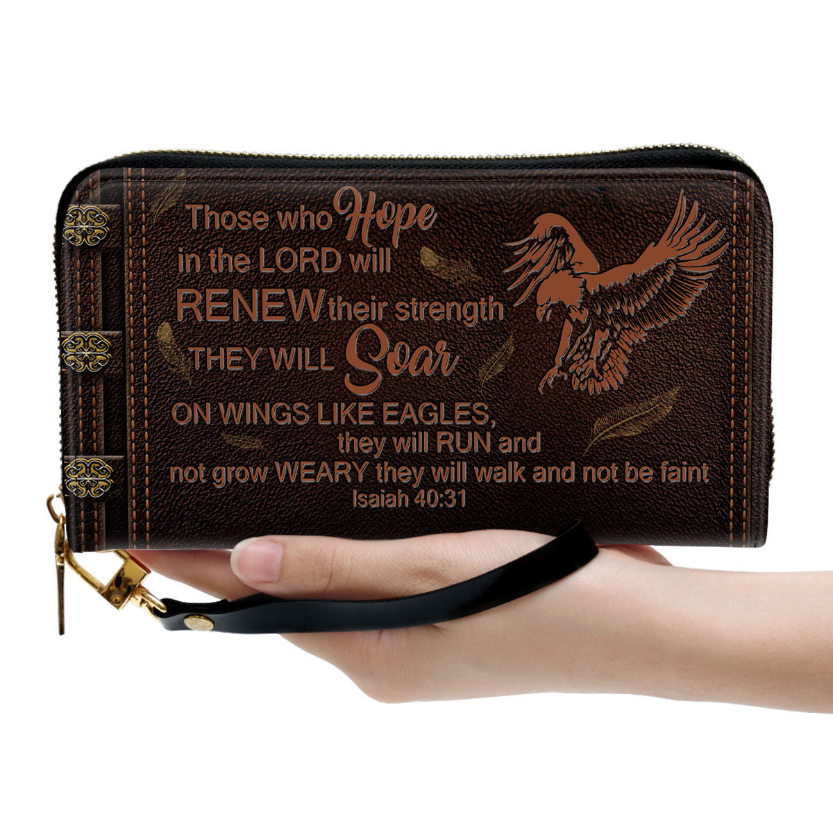 They Will Walk And Not Be Faint Clutch Purse For Women - Personalized Name - Christian Gifts For Women