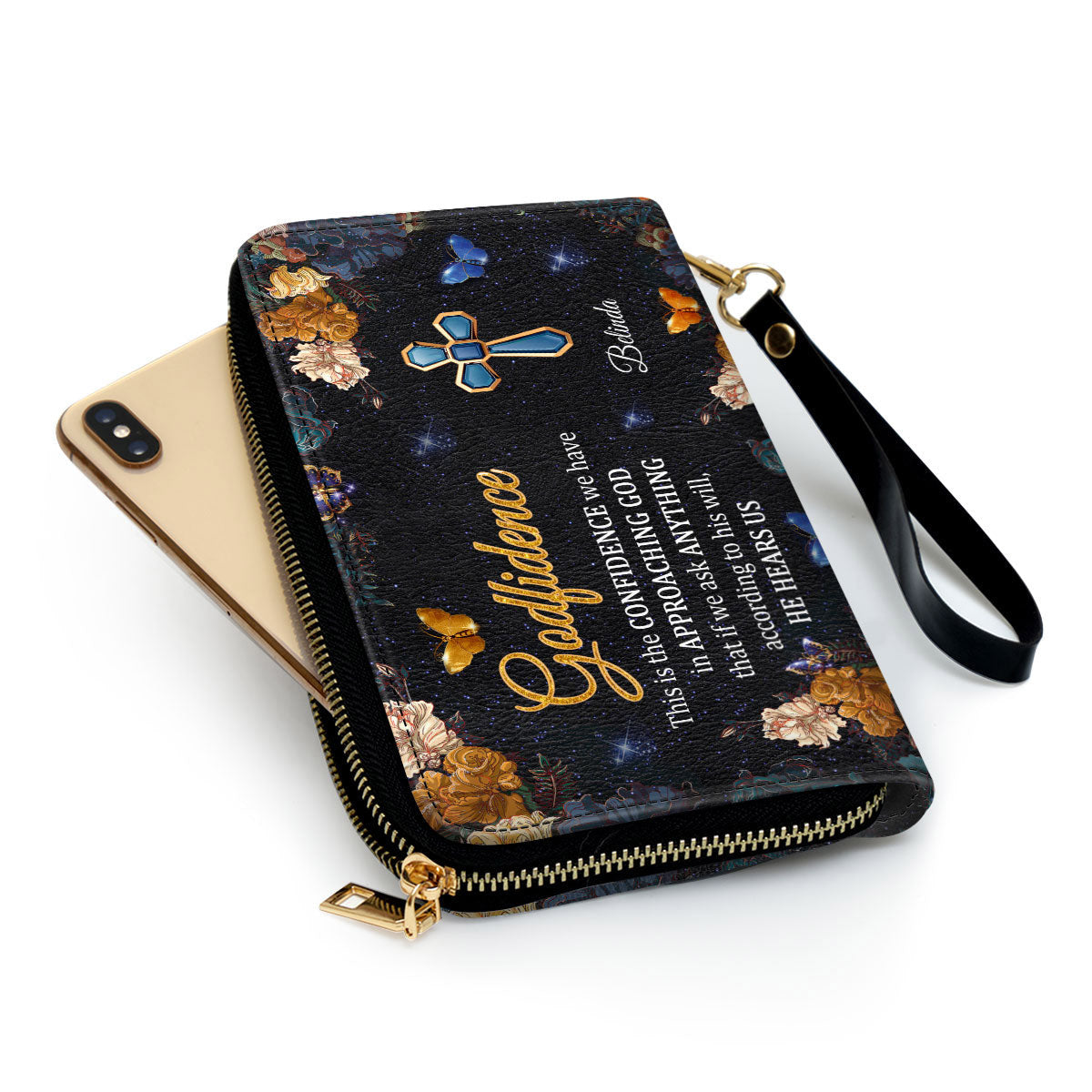 This Is The Confidence We Have In Approaching God Clutch Purse For Women - Personalized Name - Christian Gifts For Women
