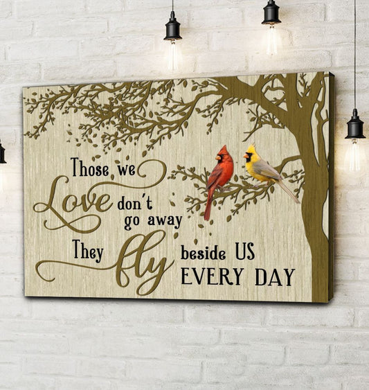 Those We Love Cardinal Bird Canvas - Canvas Decor Ideas