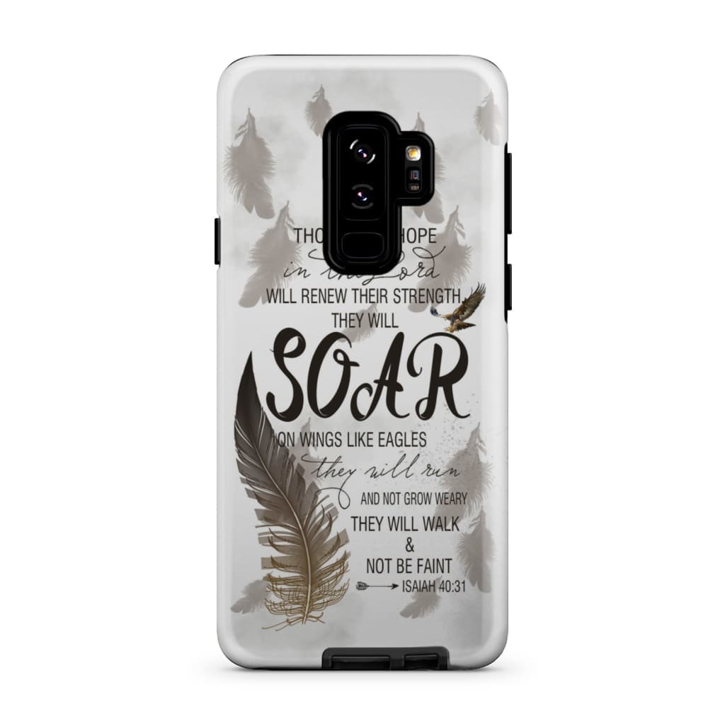 Those Who Hope In The Lord Isaiah 4031 Feather Phone Case - Bible Verse Phone Cases- Iphone Samsung Cases Christian