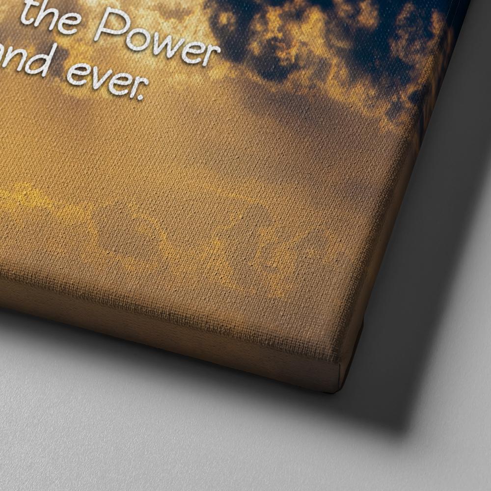 Through Clouds & The Lords Prayer Wall Art - Christian Canvas Wall Art