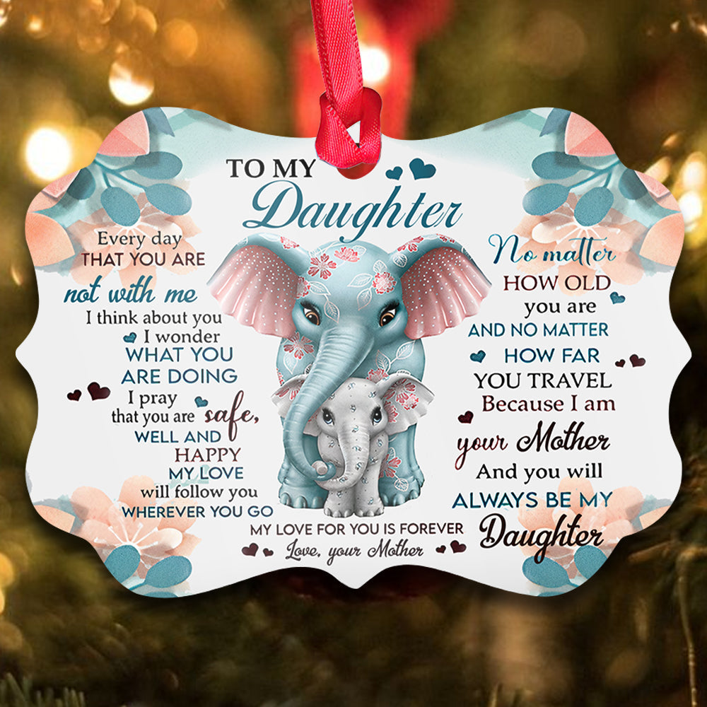 To Daughter Metal Ornament - Christmas Ornament - Christmas Gift