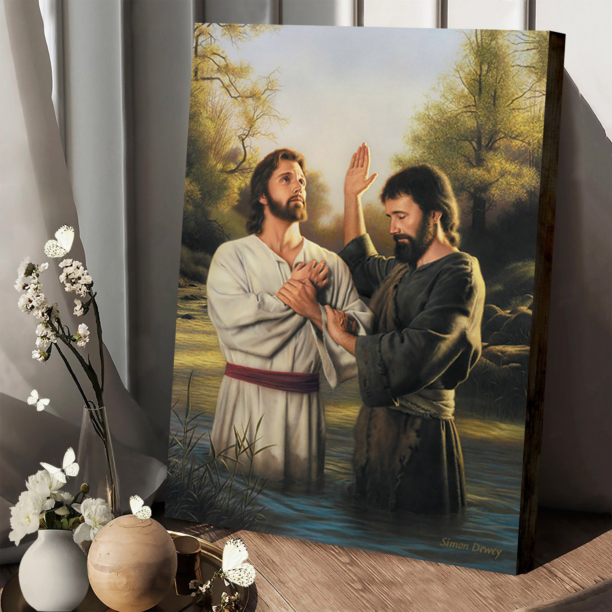 To Fulfill All Righteousness Canvas Wall Art - Jesus Canvas Pictures - Christian Canvas Wall Art