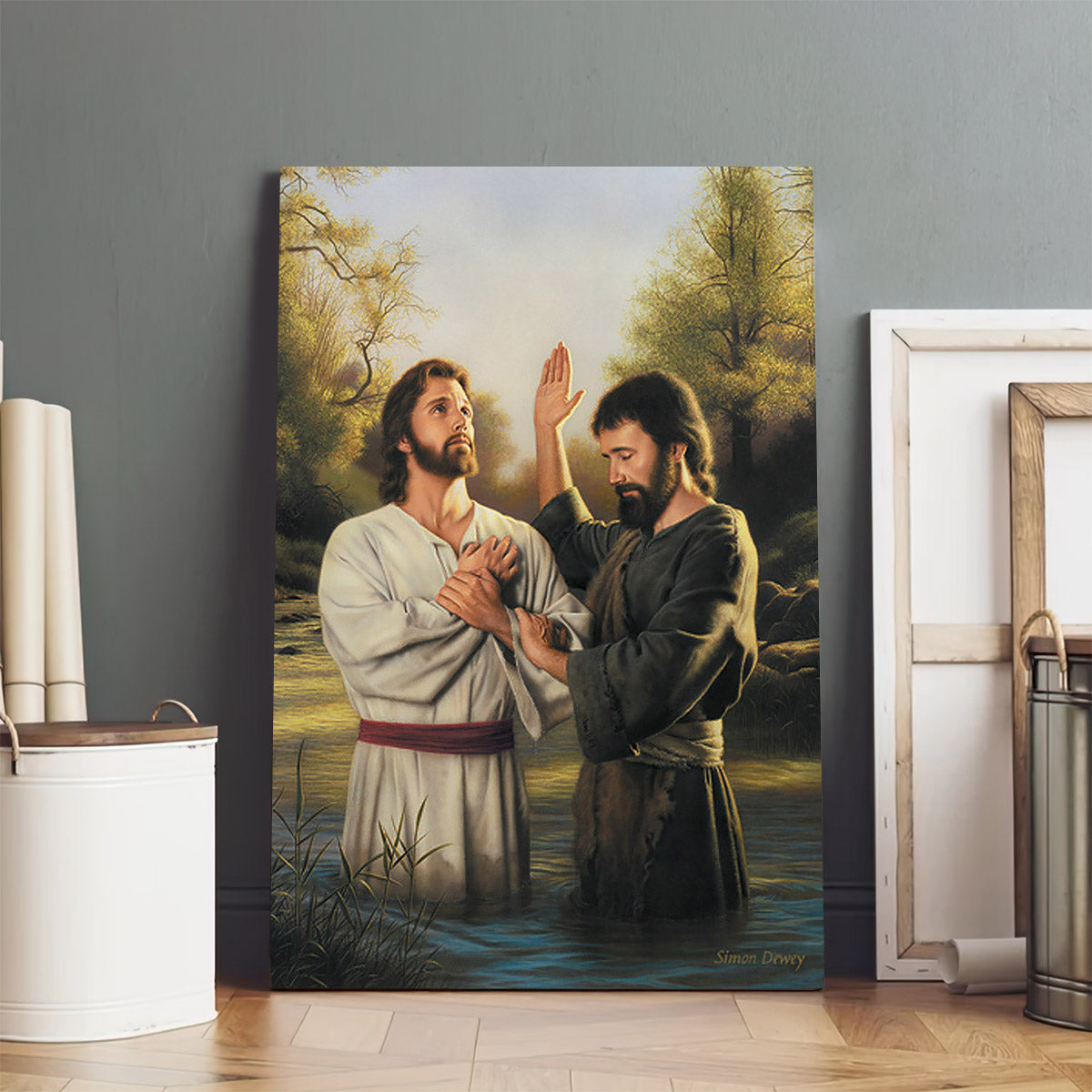 To Fulfill All Righteousness Canvas Wall Art - Jesus Canvas Pictures - Christian Canvas Wall Art