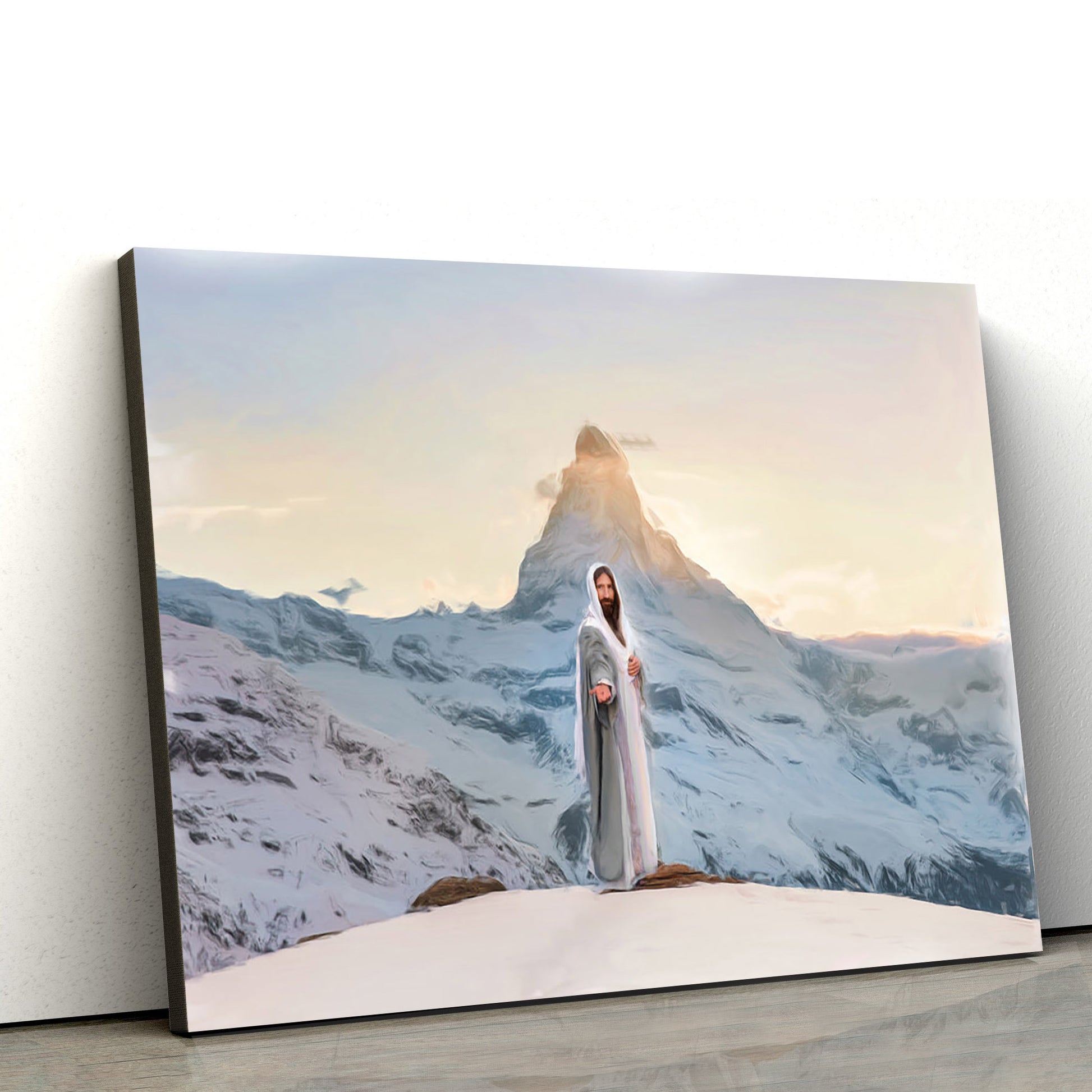 To Move Mountains Canvas Picture - Jesus Canvas Wall Art - Christian Wall Art