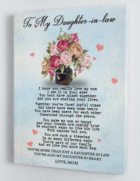 To My Daughter Canvas Wall Art - Gift For Daughter From Mom Framed Canvas 19