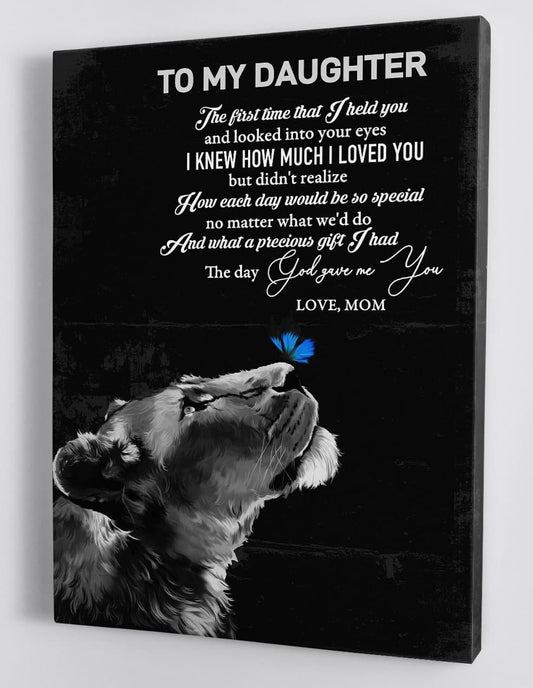 To My Daughter Canvas Wall Art - Gift For Daughter From Mom Framed Canvas 27