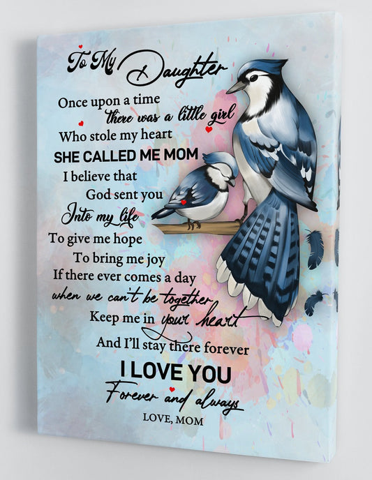 To My Daughter Canvas Wall Art - Gifts For Daughter From Mom Framed Canvas Prints 114