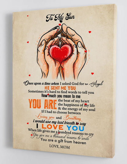 To My Son Canvas Wall Art - Gift For Son From Mom Framed Canvas 11