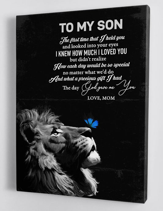 To My Son Canvas Wall Art - Gift For Son From Mom Framed Canvas 31
