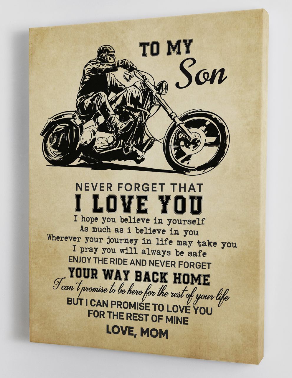 To My Son Canvas Wall Art - Gifts For Son From Mom Canvas Gift 92