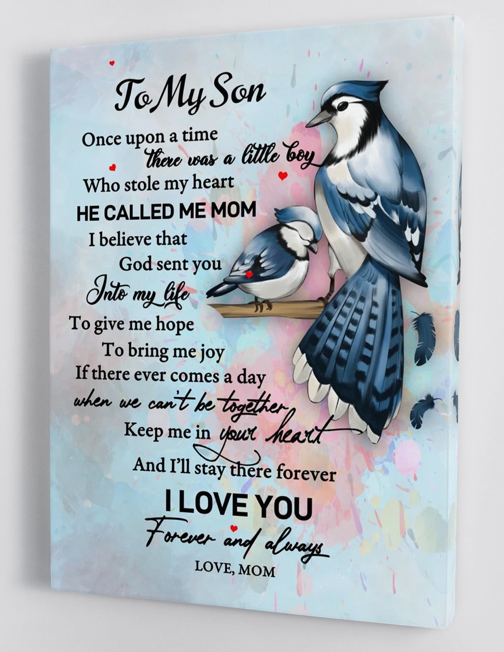 To My Son Canvas Wall Art - Gifts For Son From Mom Framed Canvas Gift 96