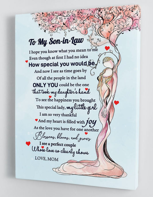To Son In Law Canvas Wall Art Gifts For Son In Law From Mother In Law 1 Framed Canvas Gift