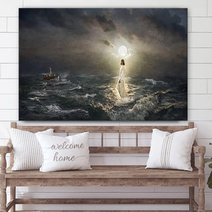 To The Rescue  Canvas Picture - Jesus Christ Canvas Art - Christian Wall Art