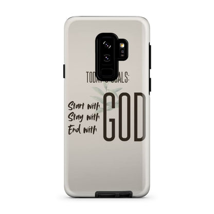 Today Goal Start With God Stay With God End With God Christian Phone Case- Iphone Samsung Cases Christian