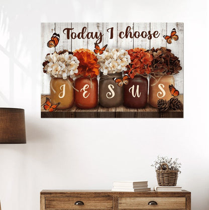 Today I Choose Jesus Canvas Wall Art - Jesus Canvas Pictures - Christian Wall Posters