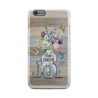 Today I Choose Joy - Hummingbird Floral Phone Case - Inspirational Bible Scripture iPhone Cases