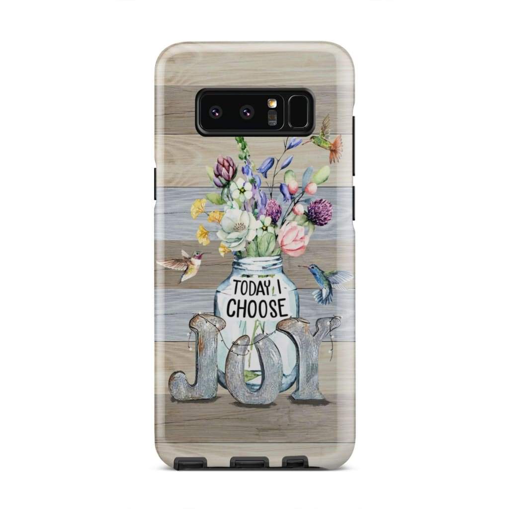 Today I Choose Joy - Hummingbird Floral Phone Case - Inspirational Bible Scripture iPhone Cases