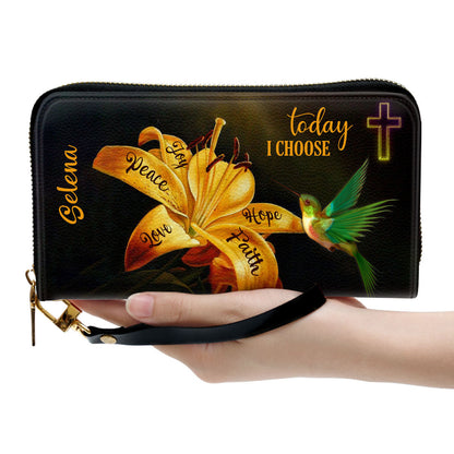 Today I Choose Joy Clutch Purse For Women - Personalized Name - Christian Gifts For Women