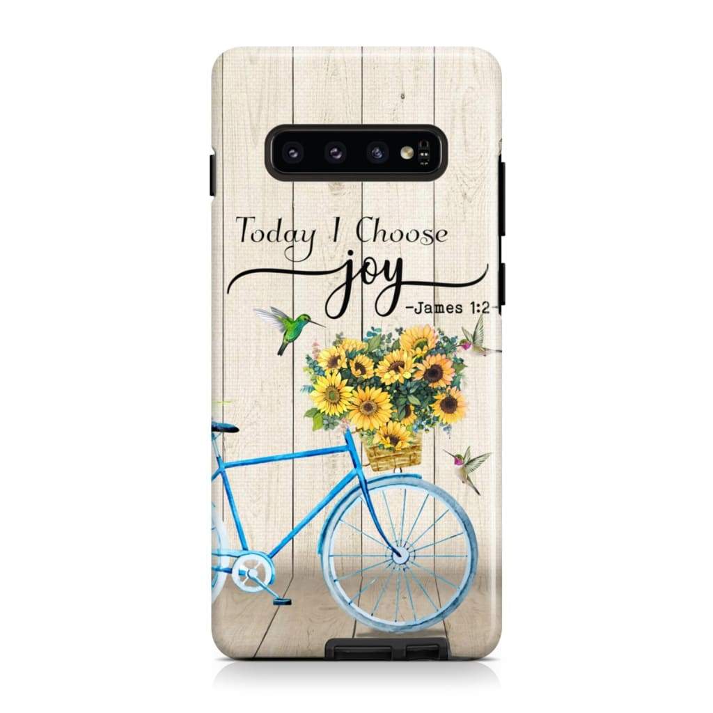 Today I Choose Joy James 12 Hummingbird Sunflower Phone Case - Scripture Phone Cases - Iphone Cases Christian