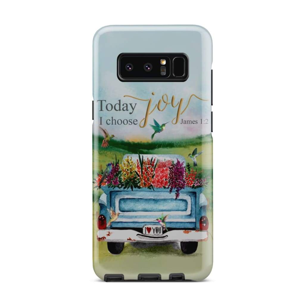 Today I Choose Joy James 12 Phone Case - Inspirational Bible Scripture iPhone Cases