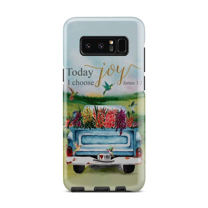 Today I Choose Joy James 12 Phone Case - Inspirational Bible Scripture iPhone Cases