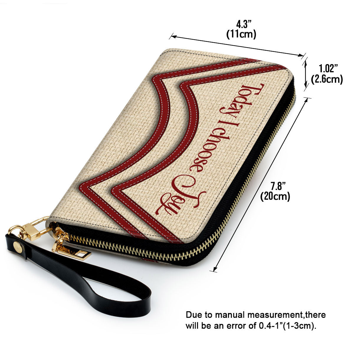 Today I Choose Joy Stunning Clutch Purse For Women - Personalized Name - Christian Gifts For Women