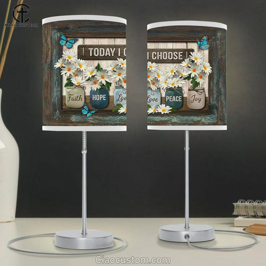 Today I choose Daisy flower Table Lamp For Bedroom - Bible Verse Table Lamp - Religious Room Decor