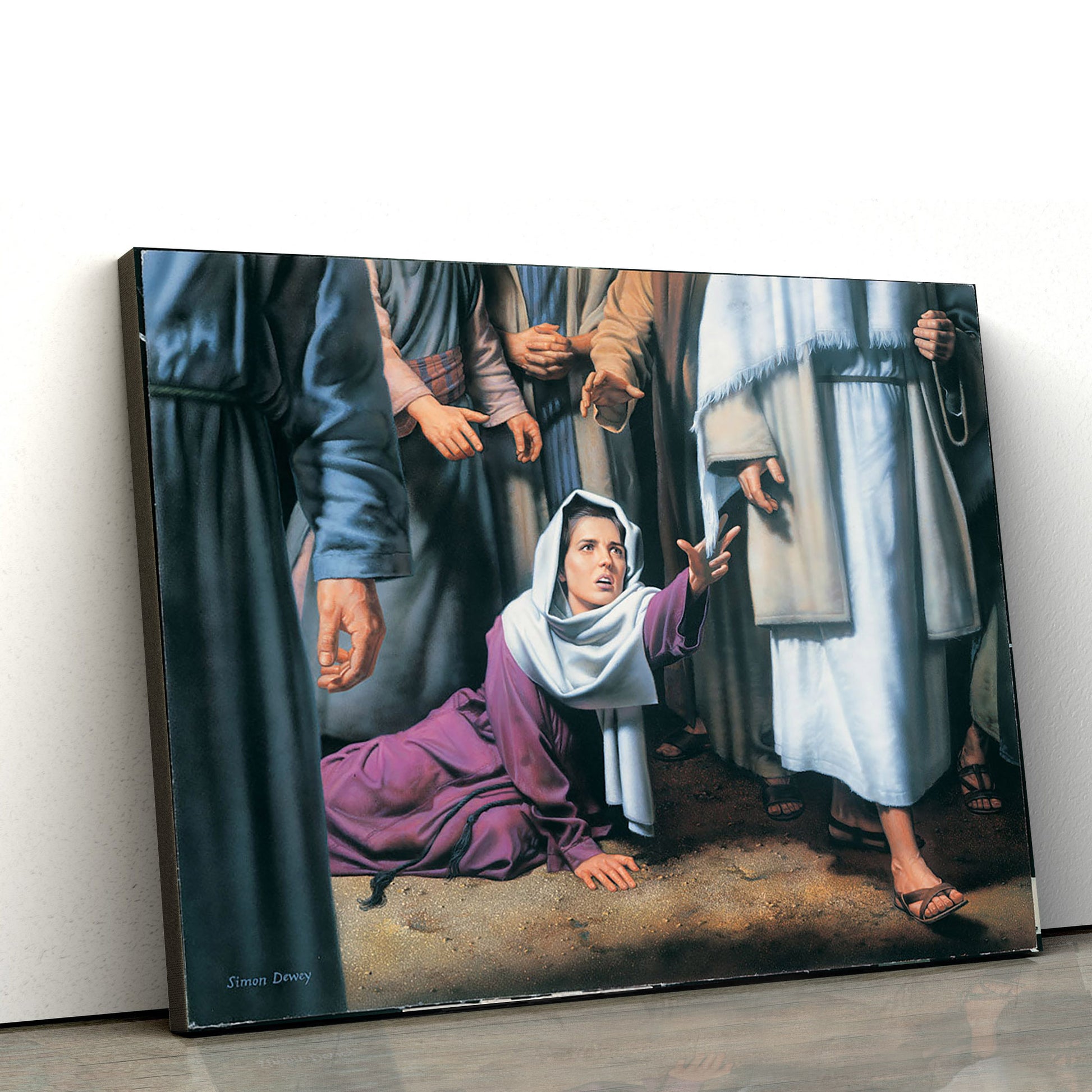 Touch Of Faith  Canvas Picture - Jesus Christ Canvas Art - Christian Wall Art