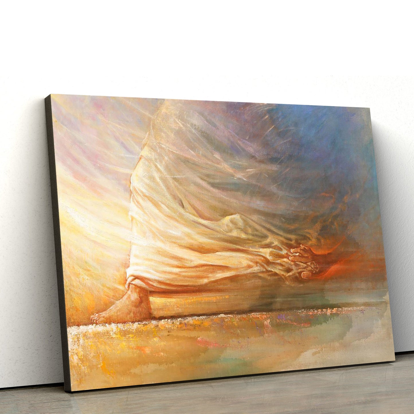 Touch Of Faith Canvas Wall Art - Jesus Picture - Christian Wall Decor