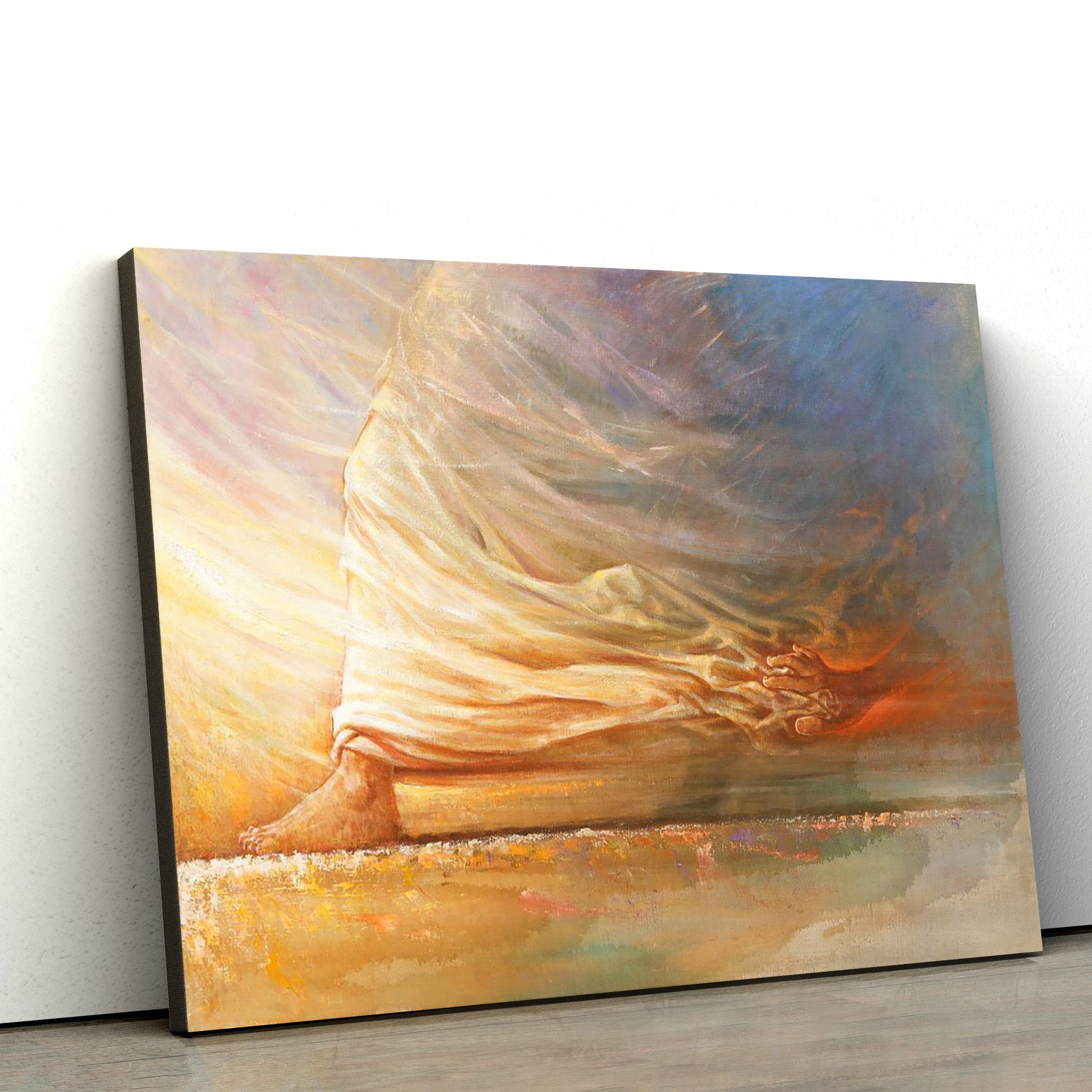 Touch Of Faith Canvas Wall Art - Jesus Picture - Christian Wall Decor