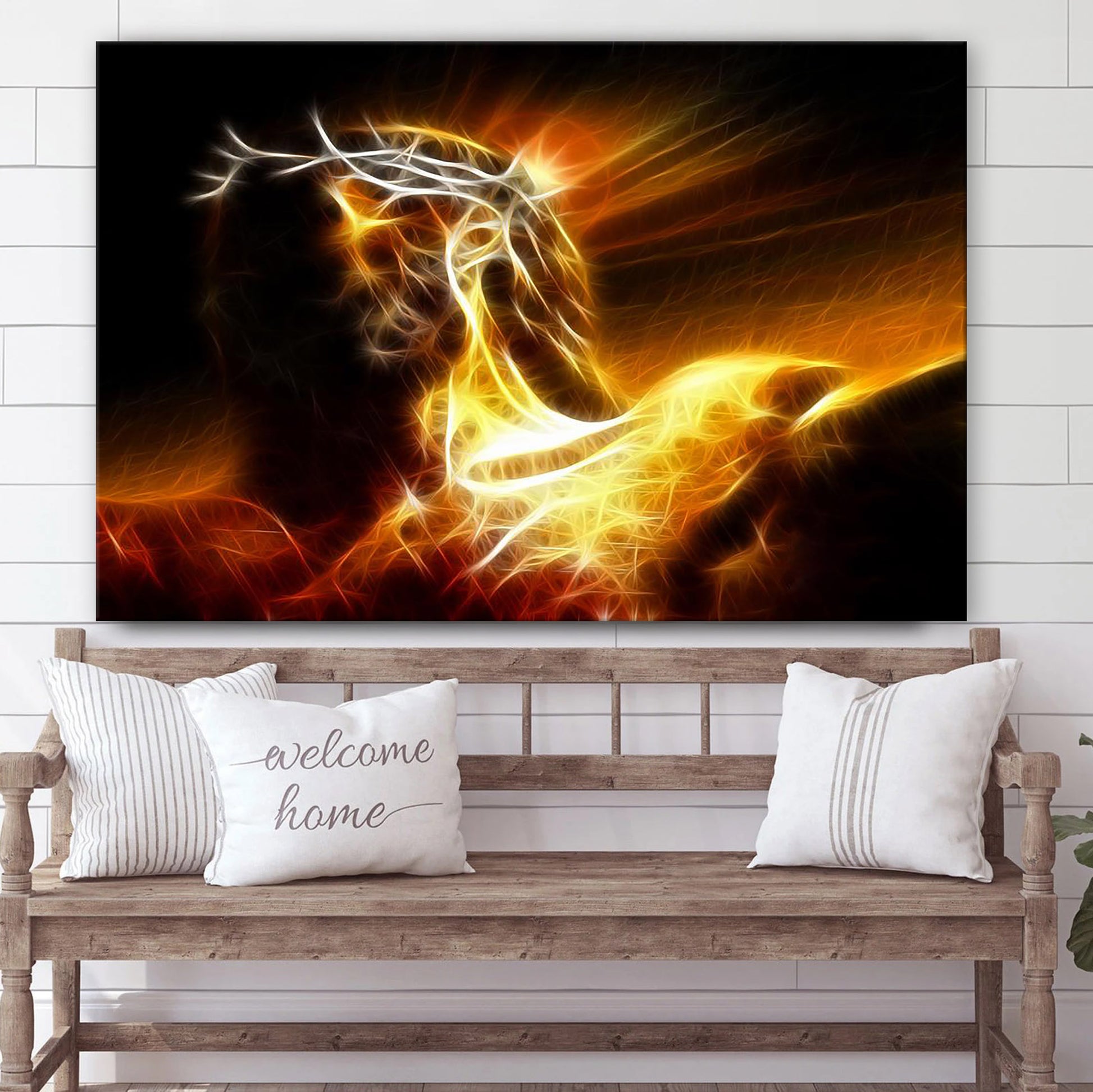 Tragic Jesus Crucifixion Canvas Pictures - Easter Wall Art - Christian Easter Home Decor