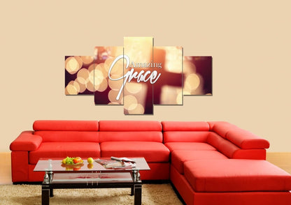 Transparent Amazing Grace Wall Art & Decor - Christian Canvas Wall Art