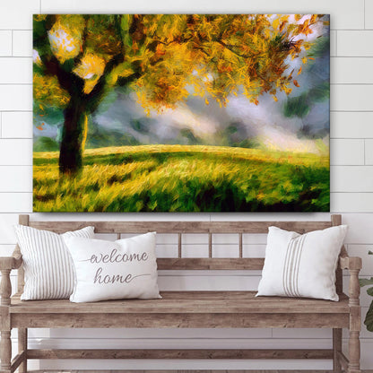 Tree Nature Painting Canvas Wall Art - Canvas Wall Decor - Home Decor Living Room