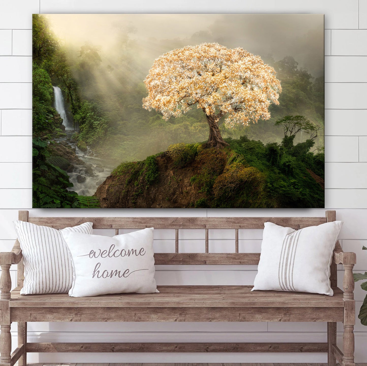 Tree Of Life 16x24 Metal Print Ready To Hang Canvas Wall Art - Jesus Christ Picture - Canvas Christian Wall Art