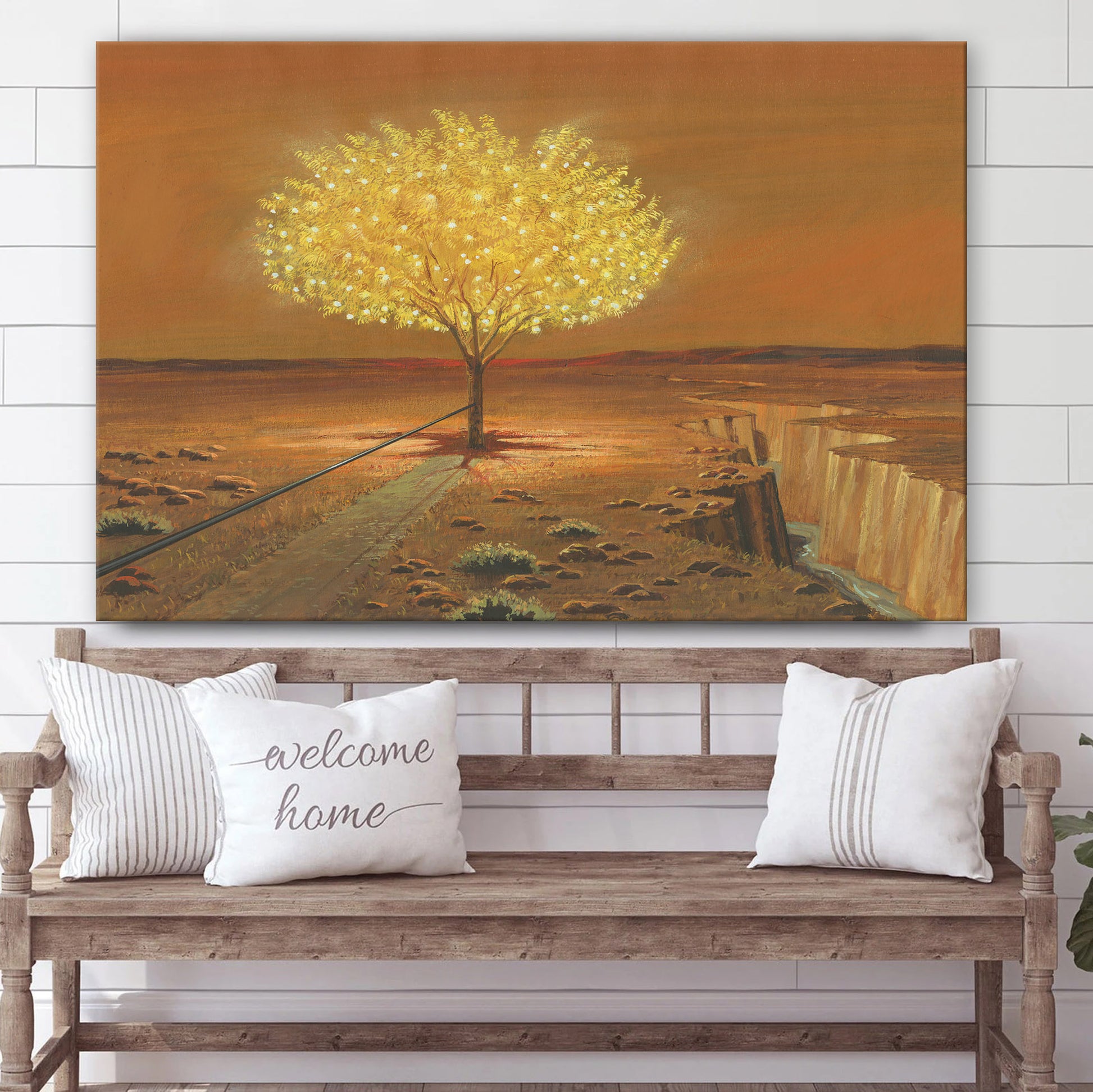 Tree Of Life And Rod Of Iron Canvas Wall Art - Christian Canvas Pictures - Religious Canvas Wall Art