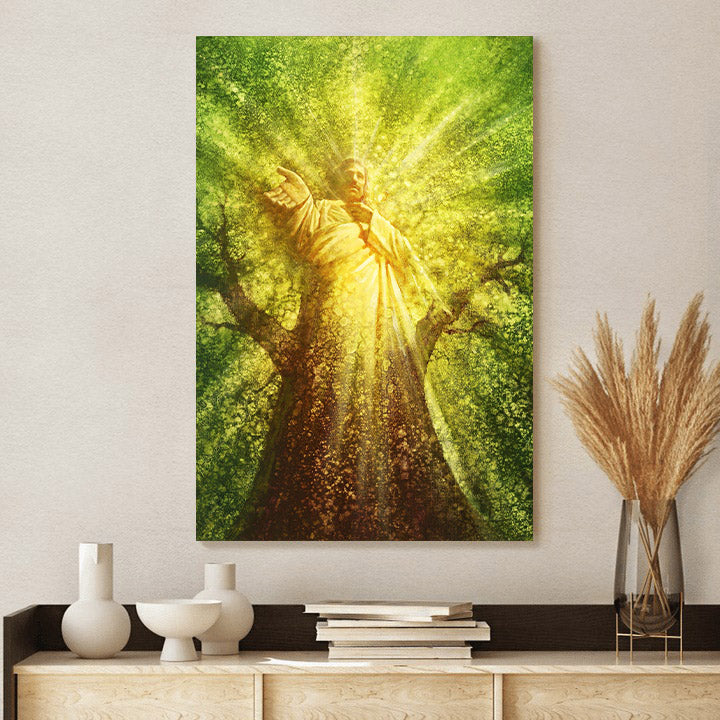Tree Of Life Canvas Wall Art - Jesus Picture - Jesus Portrait Canvas