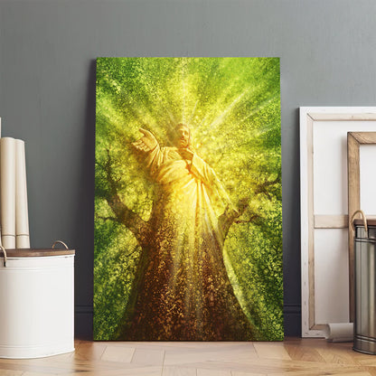 Tree Of Life Canvas Wall Art - Jesus Picture - Jesus Portrait Canvas