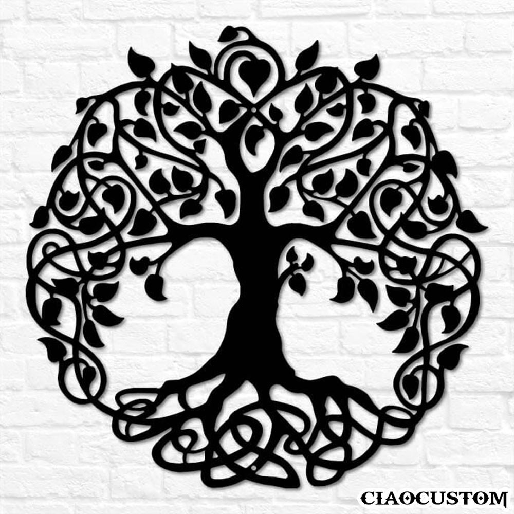 Tree of Life Metal Sign - Decorative Metal Wall Art - Metal Signs Outdoor