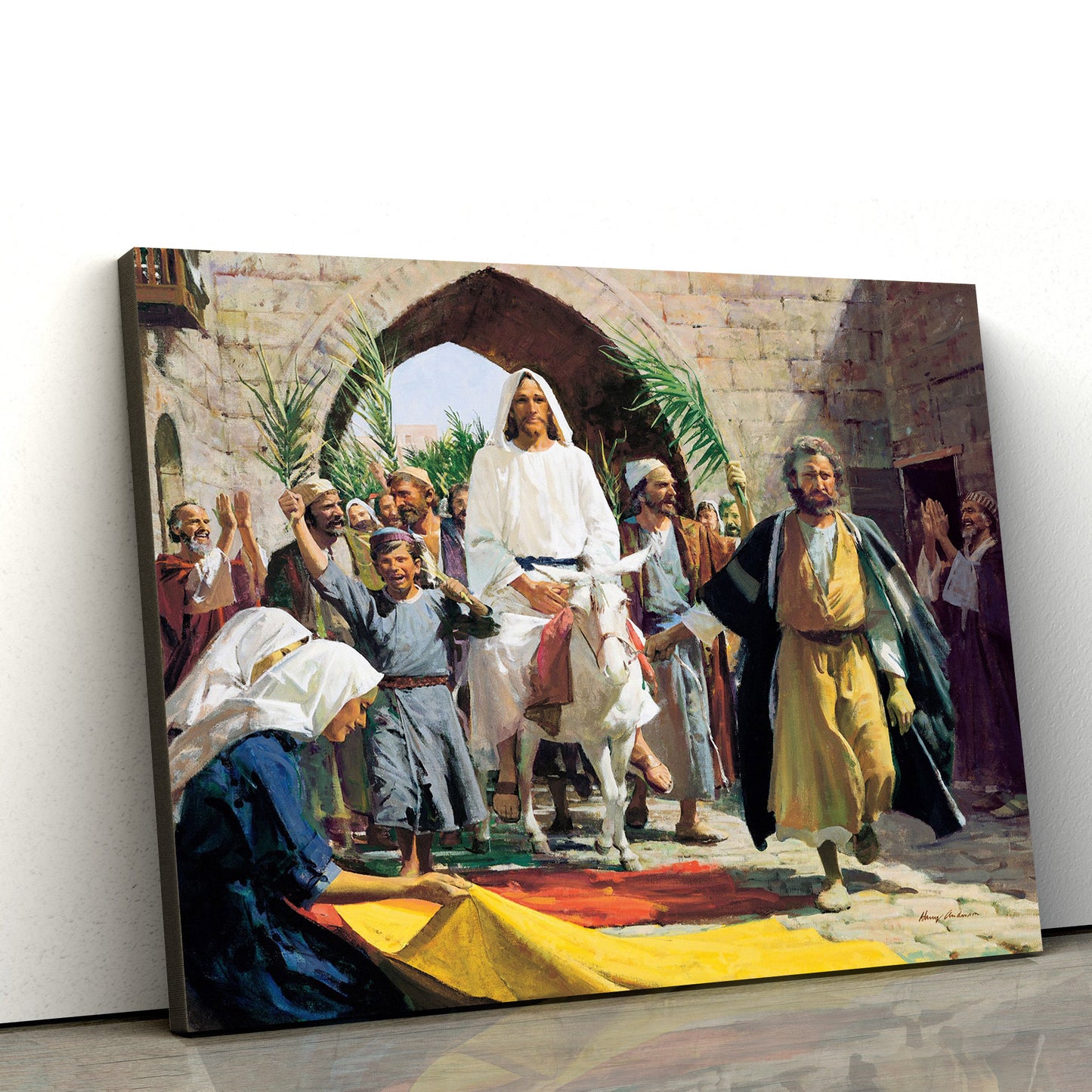Triumphal Entry Canvas Pictures - Christian Paintings For Home - Religious Canvas Wall Decor