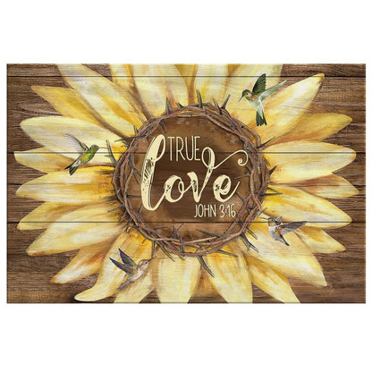 True Love John 316 Canvas Wall Art - Christian Canvas - Faith Canvas