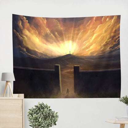 Truly This Man Was The Son Of God Mark 15 39 - Christian Wall Tapestry - God Tapestry - Tapestry Wall Hanging
