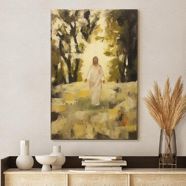 Trust Him Canvas Wall Art - Jesus Picture - Jesus Portrait Canvas
