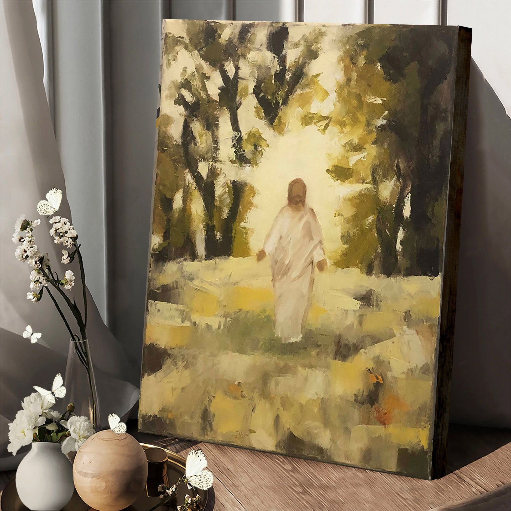 Trust Him Canvas Wall Art - Jesus Picture - Jesus Portrait Canvas
