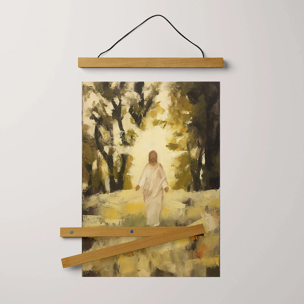 Trust Him Hanging Canvas Wall Art - Jesus Picture - Jesus Portrait Canvas - Religious Canvas