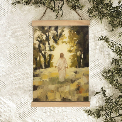 Trust Him Hanging Canvas Wall Art - Jesus Picture - Jesus Portrait Canvas - Religious Canvas