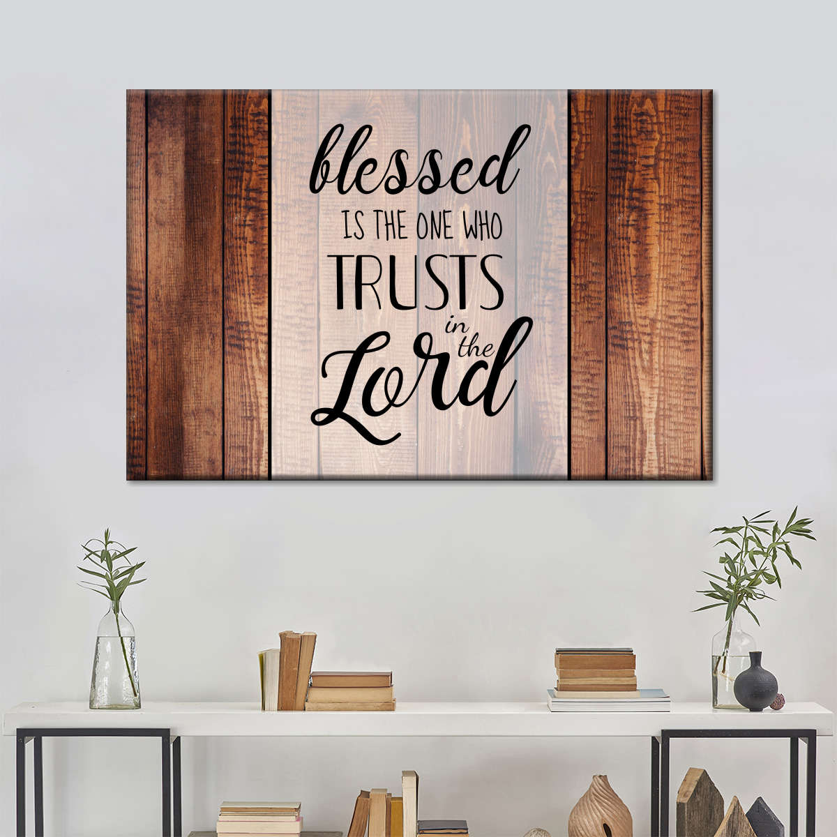 Trust In The Lord Sign Canvas Wall Art - Christian Canvas Wall Art - Religious Wall Art Canvas