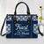 Trust In The Lord With All Your Heart Leather Bag With Handle - Religious Gifts For Women